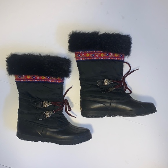 Sorel Vintage Black Winter Boots - Women’s Size 8 - Picture 2 of 6